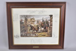 A Framed Reproduction Frank Paton Print, The Good Old Days, 34x24cm