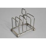 A Silver Four Division Toast Rack by William Hutton & Sons Ltd, 7cm wide