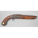 An Early 19th Century Ornamental Percussion Cap Pistol for Spares and Repairs