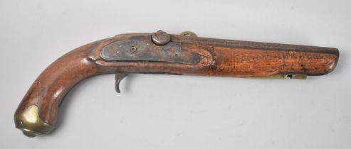 An Early 19th Century Ornamental Percussion Cap Pistol for Spares and Repairs