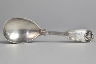 A Georgian Silver Caddy Spoon by Jonathan Hayne with Shell Motif Finial, London Hallmark 1832