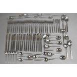 A Collection of Various Oneida Craft Stainless Steel Rose Decorated Handled Cutlery to comprise