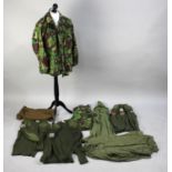 A Collection of Various Military Uniform Items