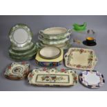 A Part Set of Burslem Pottery Madeley Dinnerwares, Stoneware Jugs, Wade Whimseys, Crown