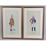 A Pair of Gilt Framed Military Prints, Grenadier and Field Officer Leicestershire Yeomanry, Each