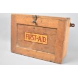 A Vintage Wall Hanging First Aid Box (Empty) 28cms Wide