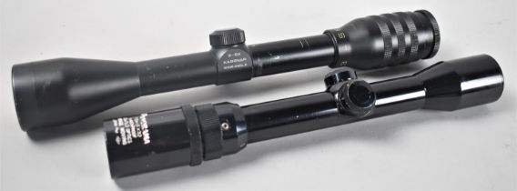 Two Rifle Scopes, 3x9 Kasfnar Wide Angle and Panorama 15x32 Shockproof, No Mounting Brackets