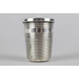 A Silver Measure in the form of a Thimble, Sheffield Hallmark 1976 by Francis Howard Ltd, 5.5cm high