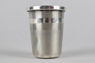 A Silver Measure in the form of a Thimble, Sheffield Hallmark 1976 by Francis Howard Ltd, 5.5cm high