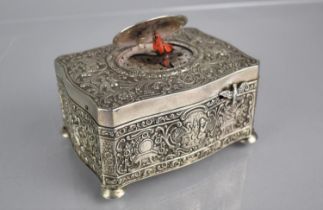 A German Silver Singing Bird Automaton Music Box in the manner of Karl Griesbaum, The Box of