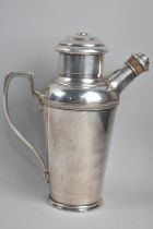 A Good Quality Walker and Hall Cocktail Shaker and Jug with Corked Stopper to Spout, 23.5cms High