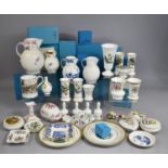A Large Collection of various Coalport China to comprise Caughley Mask Head Jugs, Tankard, Dishes,