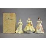 Three Coalport Ladies to include Karen, Stephanie and Amy, One with Box