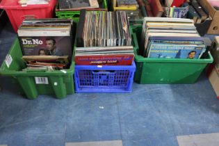 Three Boxes of Various Records to include Easy Listening, Soundtracks Etc