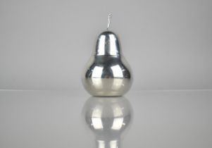 A Sterling Silver Tiffany and Co Pot in the Form of a Pear, 13cms High