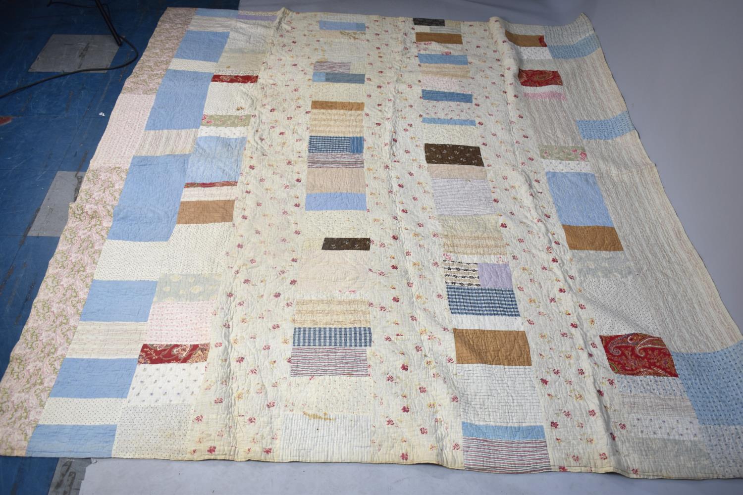 A Large Patchwork Quilt, 213x183cms