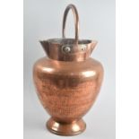 An Early 20th Century Hand Beaten Copper Water Carrier, Probably North African, 40cms High
