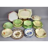 A Collection of Various Draining Bowls and Dishes to include Cabbage Leaf Examples Etc