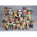 A Large Collection of Various Character Jugs