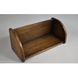 A Mid 20th Century Oak Book Trough, 47.5cms Wide