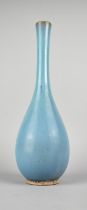 A Reproduction Chinese Monochrome Bottle Vase, Pale Blue Glaze, 33.5cm high