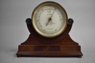 A Late 19th/Early 20th Century Brass Cased Compensated Barometer by J Hicks of London Sitting in