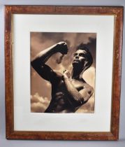 A Framed Photograph Print of Athletic Male, 37x47cm