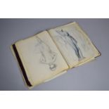 A 1920s Artists Sketchbook Containing Many Drawings