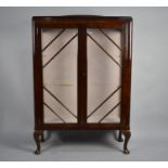 A Early/Mid 20th Century Mahogany Display Cabinet, with Galleried Back and Raised on Short