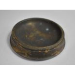 An Ebena Bakelite Circular Bowl with Ebonized and Gilt Decoration, Stamped Ebena Made in Belgium,