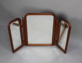 A Modern Triple Dressing Table Mirror, 63cms High