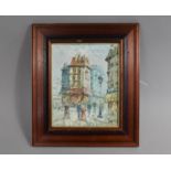 A Framed Oil on Canvas, Parisian Street, 19.5x24cms
