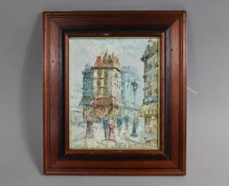 A Framed Oil on Canvas, Parisian Street, 19.5x24cms