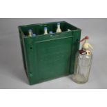 A Plastic Canada Dry Six Bottle Crate Containing Six Soda Water Soda Syphons