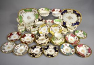 A Large Collection of Various Coalport Batwing, Saucers, Side Plates, Dishes Etc