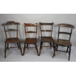 Four Various Late 19th/20th Century Chairs