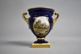 Harry Davis for Royal Worcester, A Small Commemorative Campana Vase, circa 1950, Commemorating the