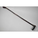 A Rustic Thornwood Gate Shutters Riding Crop with Studded Handle, Condition Issues, 82cms Long