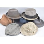 A Collection of Various Vintage Gents Hats