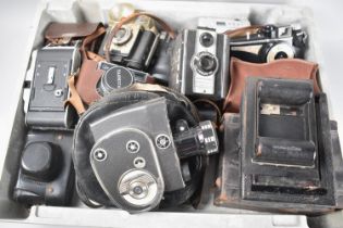 A Collection of Various Vintage Still and Movie Cameras