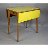 A Vintage Formica Topped Drop Leaf Kitchen Table, 76cms Wide