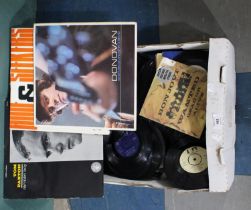 A Box of Various Records Mainly Singles, Most without Sleeves