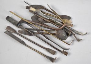 A Collection of Metalworker's Puddling Tools