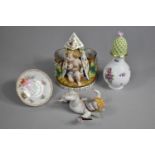 A Collection of 19th and 20th Century Continental Porcelain to Comprise 19th/20th Century Spill in