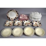 A Collection of Various Ceramics to comprise Masons Pink 'Vista' Pattern Cheese Dish and Cover,