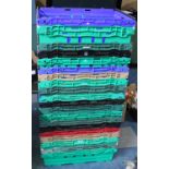 20 Plastic Heavy Duty Supermarket Stacking Crates