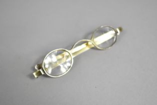 A Pair of Silver Spectacles with Crystal Lenses, Hallmark for Birmingham by R.M, Re-worked 1820-24