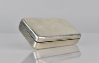 A Georgian Silver Snuff Box by WP London, Hallmark 1802, 8x4.5x2cms, 87gms