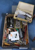 A Box of Various Tools to include Socket Set Etc