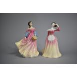 Two Royal Doulton Figures Summer Scents HN3955 and Patricia HN3907